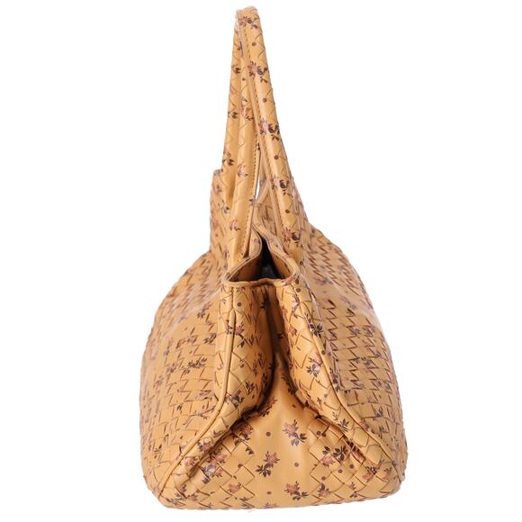 BOTTEGA VENETA Intrecciato Tote Bag 212735 Yellow Flowers - Picture 3 of 8